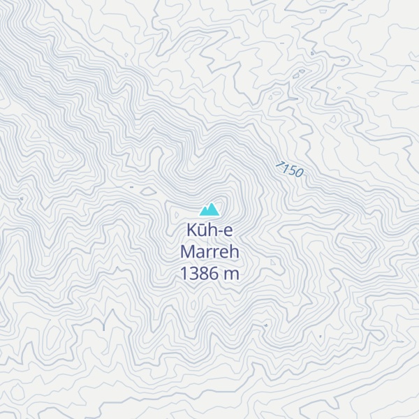 Map of Kūh-e Marreh