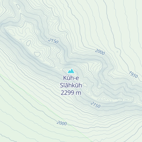 Map of Kūh-e Sīāhkūh