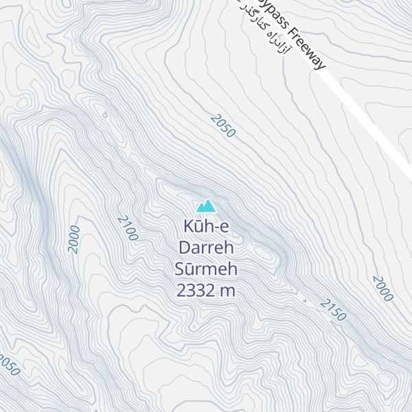 Map of Kūh-e Darreh Sūrmeh