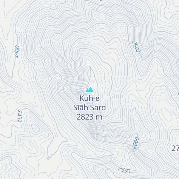 Map of Kūh-e Sīāh Sard