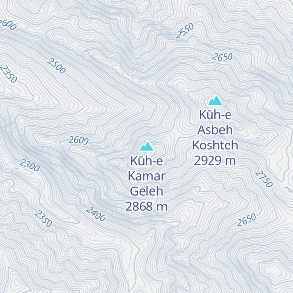 Map of Kūh-e Kamar Geleh