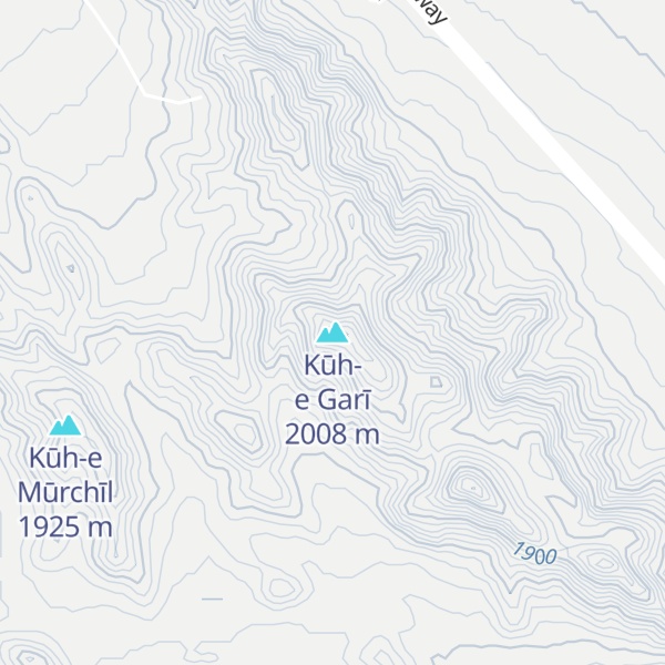 Map of Kūh-e Garī