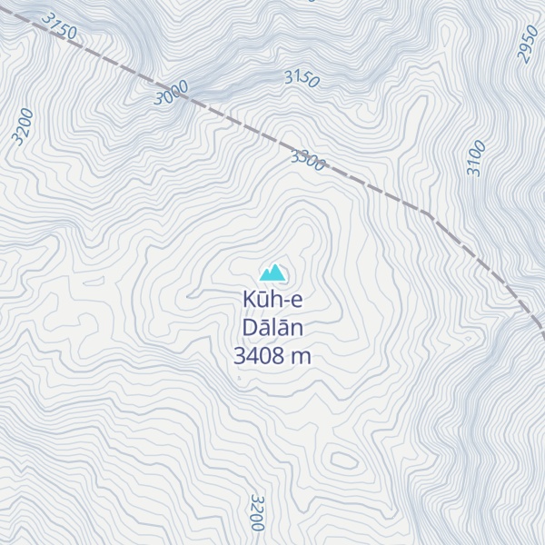 Map of Kūh-e Dālān