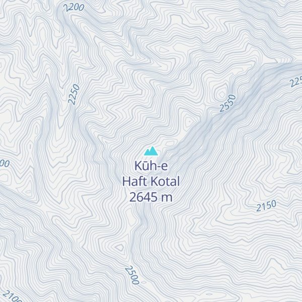 Map of Kūh-e Haft Kotal