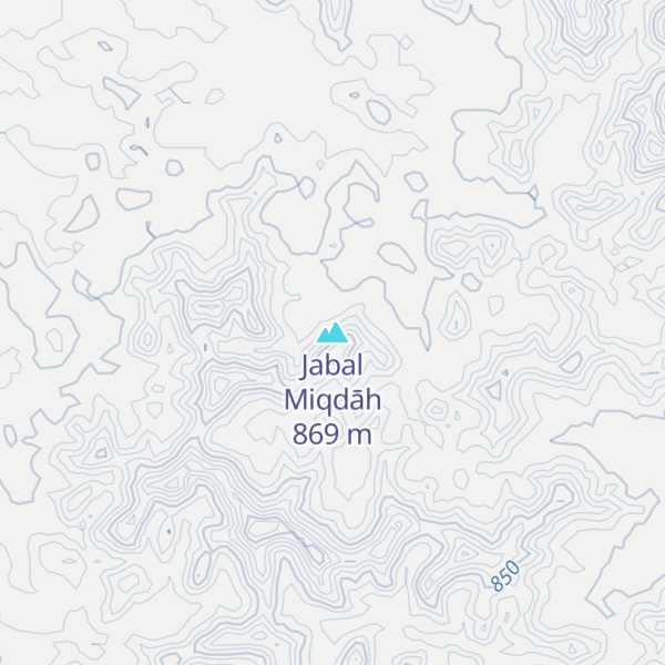 Map of Jabal Miqdāh