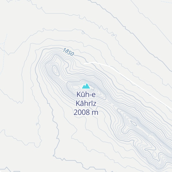 Map of Kūh-e Kāhrīz