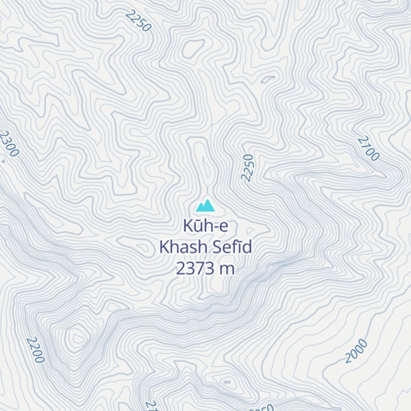 Map of Kūh-e Khash Sefīd
