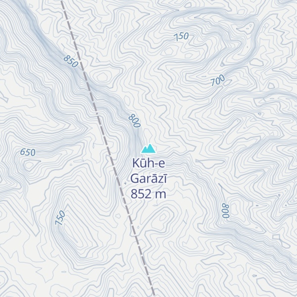 Map of Kūh-e Garāzī