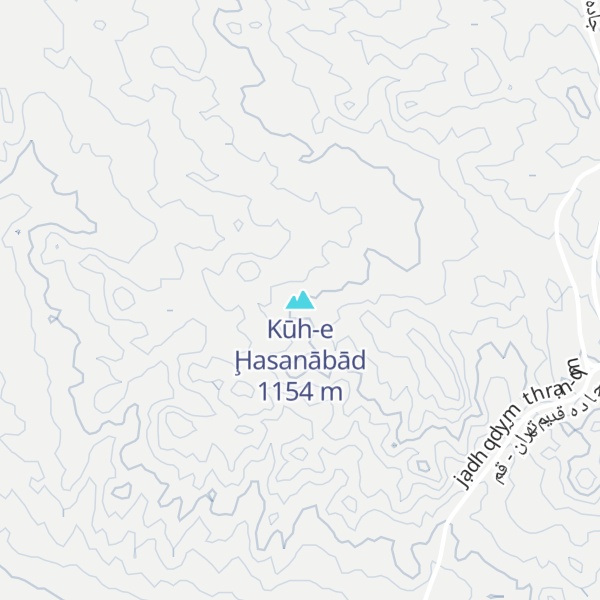 Map of Kūh-e Ḩasanābād