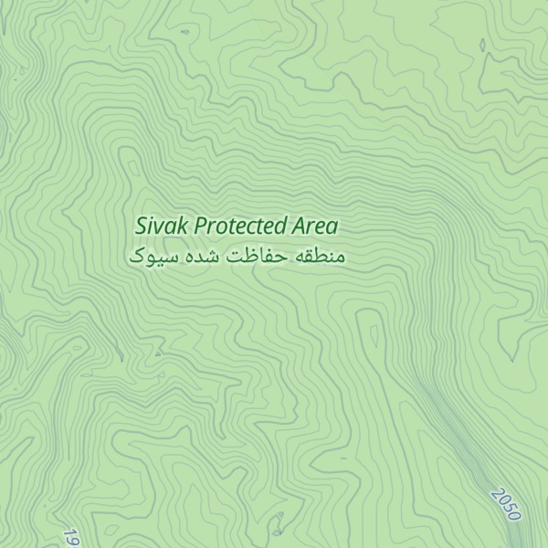 Map of Kūh-e Bāghel