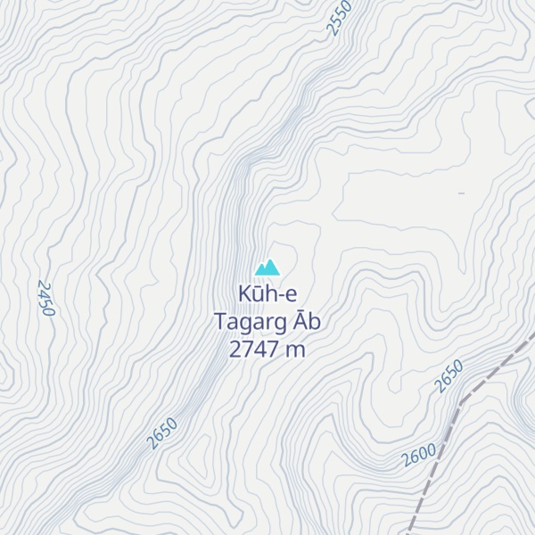 Map of Kūh-e Tagarg Āb