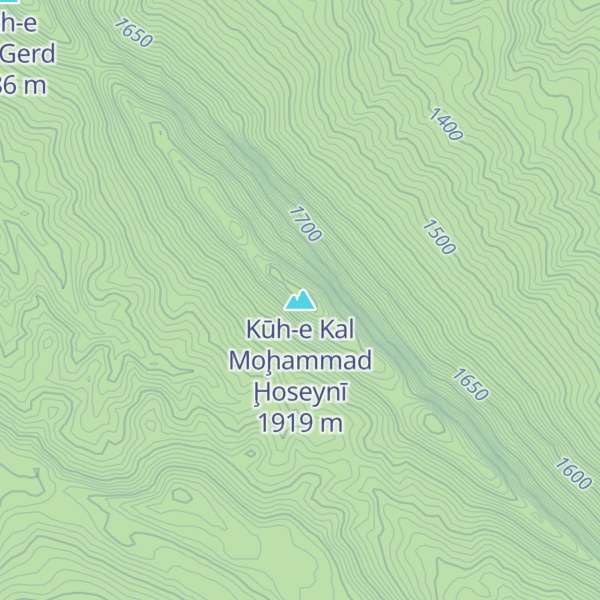 Map of Kūh-e Kal Moḩammad Ḩoseynī