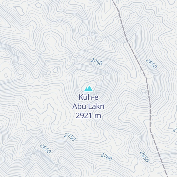 Map of Kūh-e Abū Lakrī