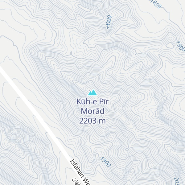 Map of Kūh-e Pīr Morād