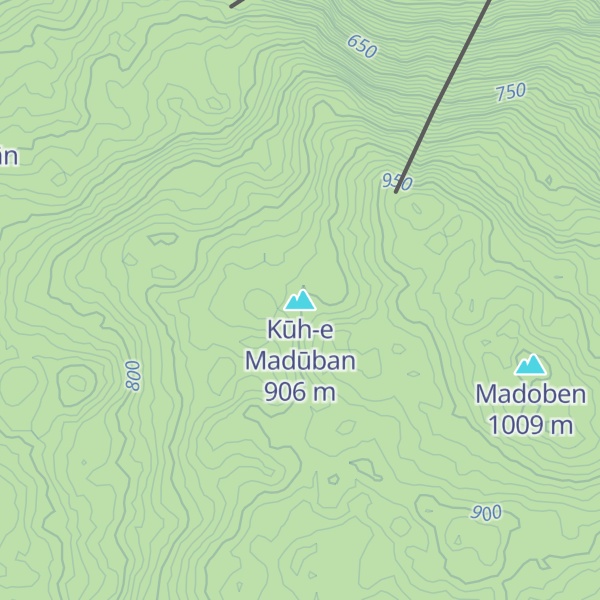 Map of Kūh-e Madūban