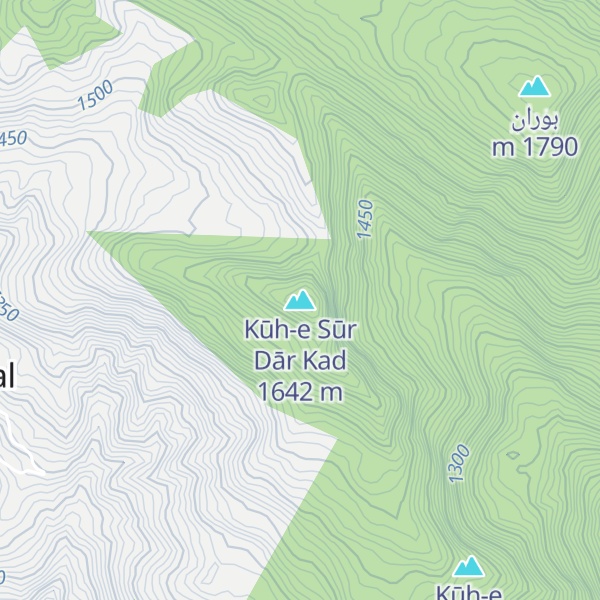 Map of Kūh-e Sūr Dār Kad