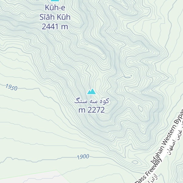 Map of کوه سه سنگ