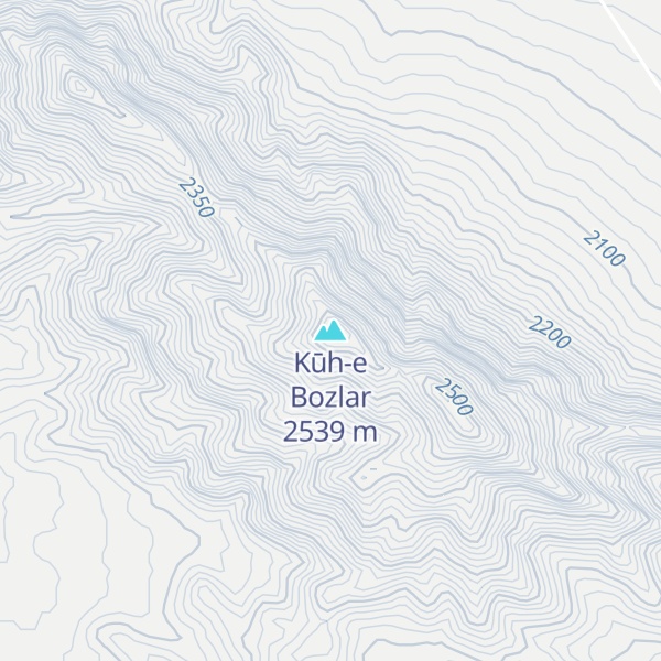Map of Kūh-e Bozlar