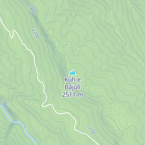 Map of Kūh-e Bājūlī