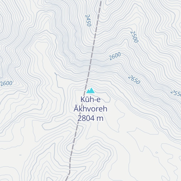 Map of Kūh-e Ākhvoreh