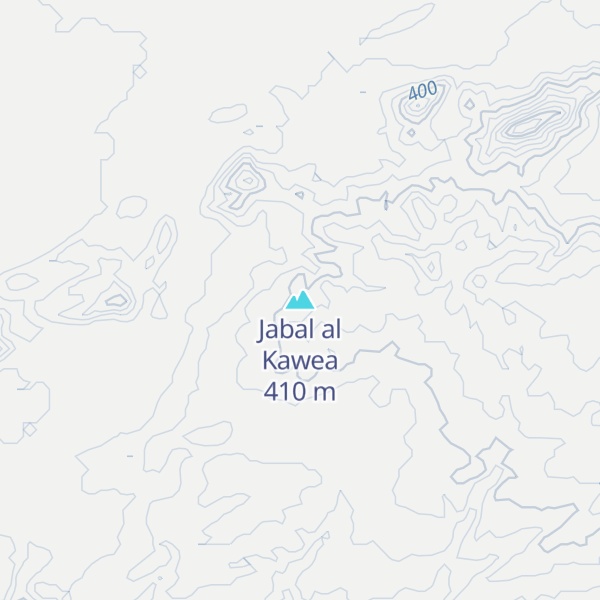 Map of Jabal al Kawea