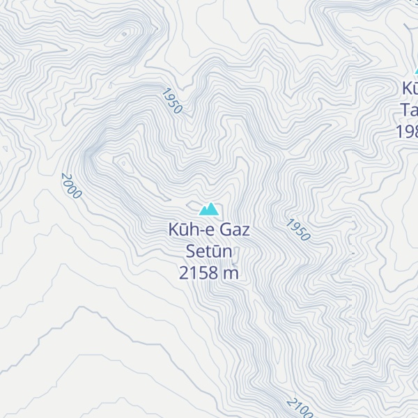 Map of Kūh-e Gaz Setūn