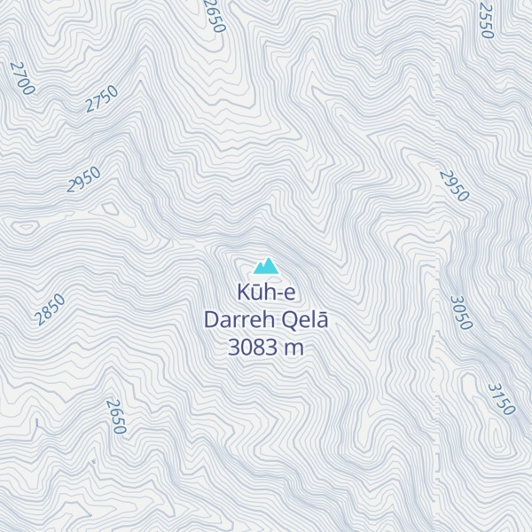 Map of Kūh-e Darreh Qelā