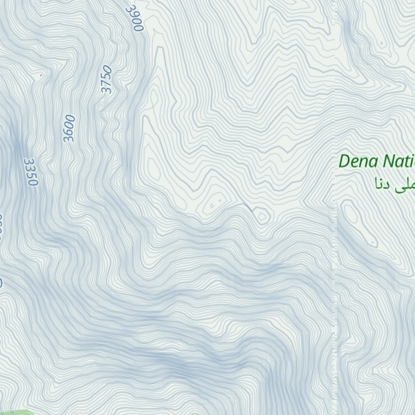 Map of Kūh-e Danā