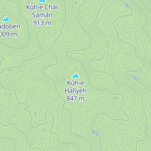 Map of Kūh-e Ḩalīyeh
