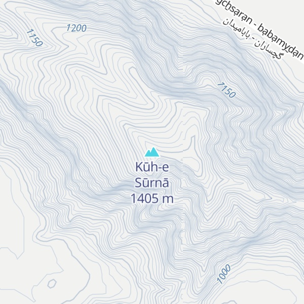 Map of Kūh-e Sūrnā