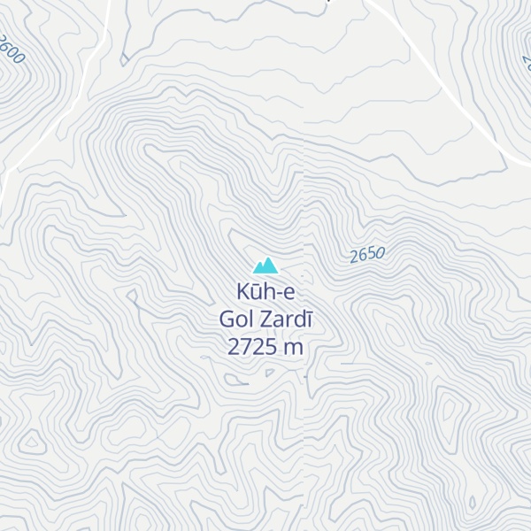 Map of Kūh-e Gol Zardī