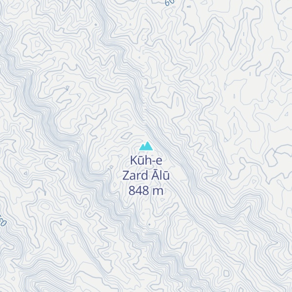 Map of Kūh-e Zard Ālū