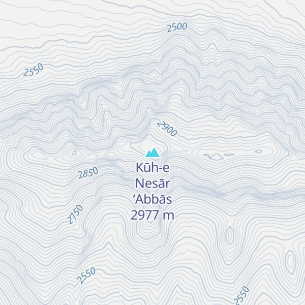 Map of Kūh-e Nesār ‘Abbās