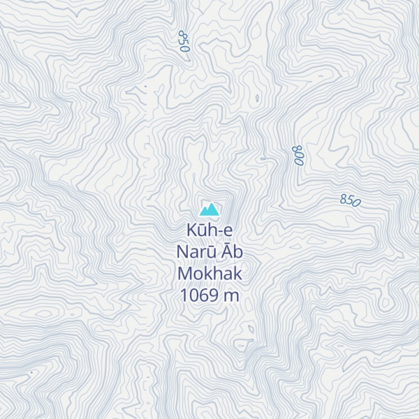 Map of Kūh-e Narū Āb Mokhak