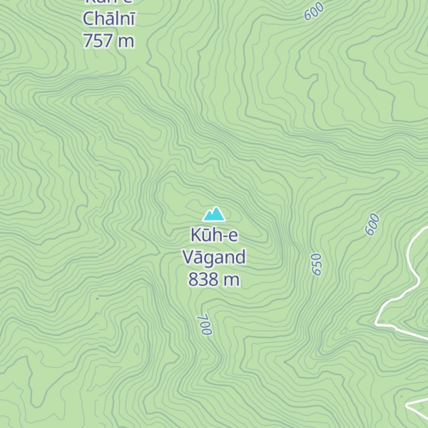 Map of Kūh-e Vāgand