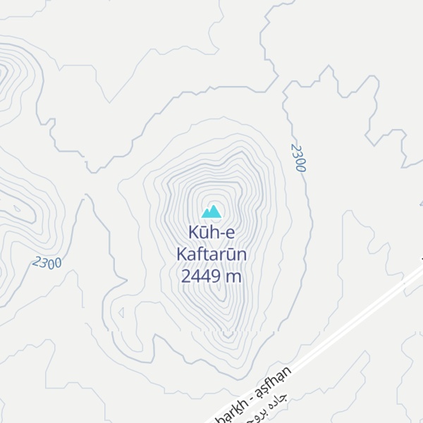 Map of Kūh-e Kaftarūn