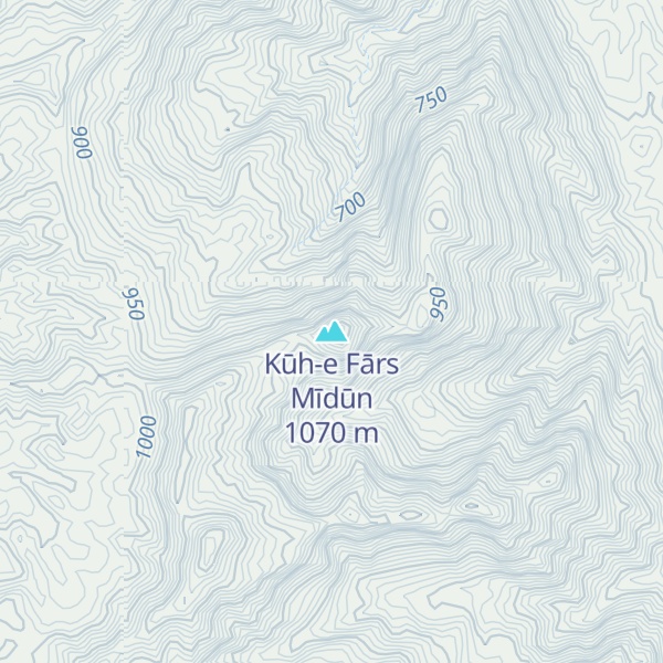 Map of Kūh-e Fārs Mīdūn