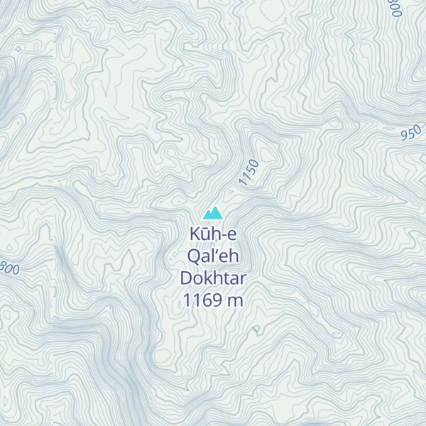 Map of Kūh-e Qal‘eh Dokhtar