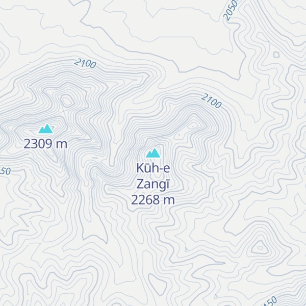 Map of Kūh-e Zangī