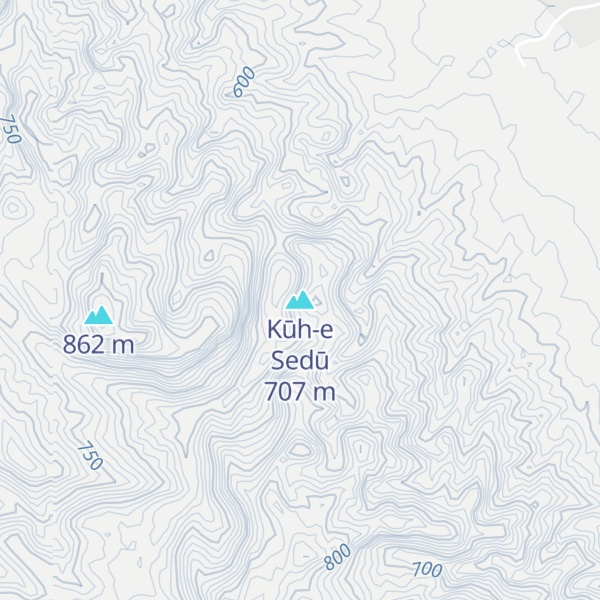 Map of Kūh-e Sedū
