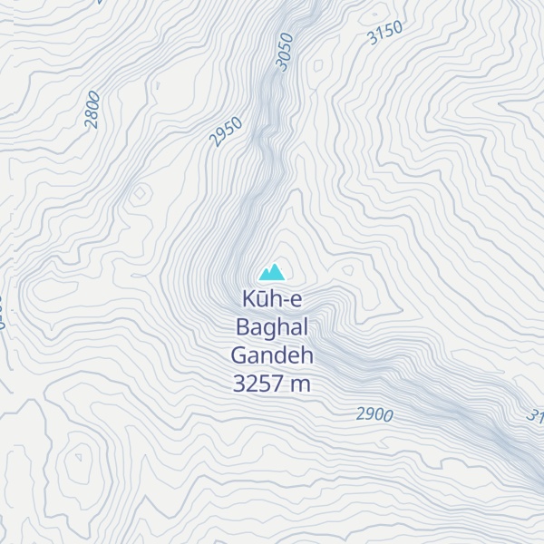 Map of Kūh-e Baghal Gandeh