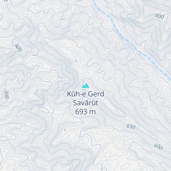 Map of Kūh-e Gerd Savārūt