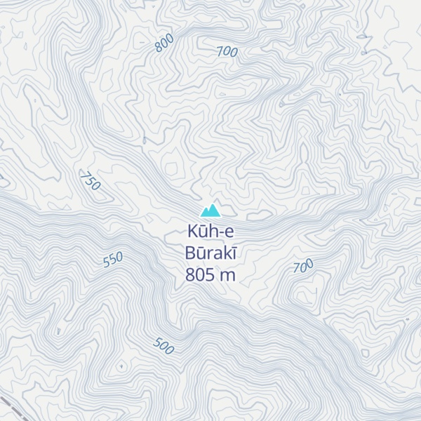 Map of Kūh-e Būrakī
