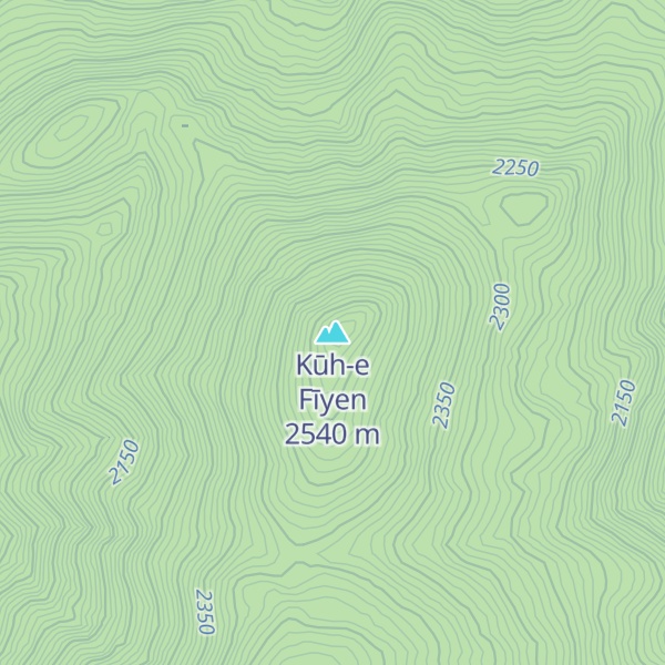 Map of Kūh-e Fīyen