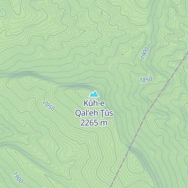 Map of Kūh-e Qal‘eh Ţūs