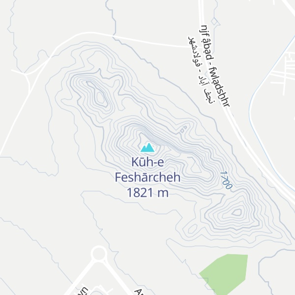 Map of Kūh-e Feshārcheh