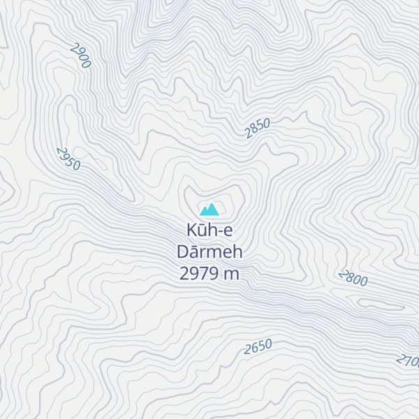 Map of Kūh-e Dārmeh