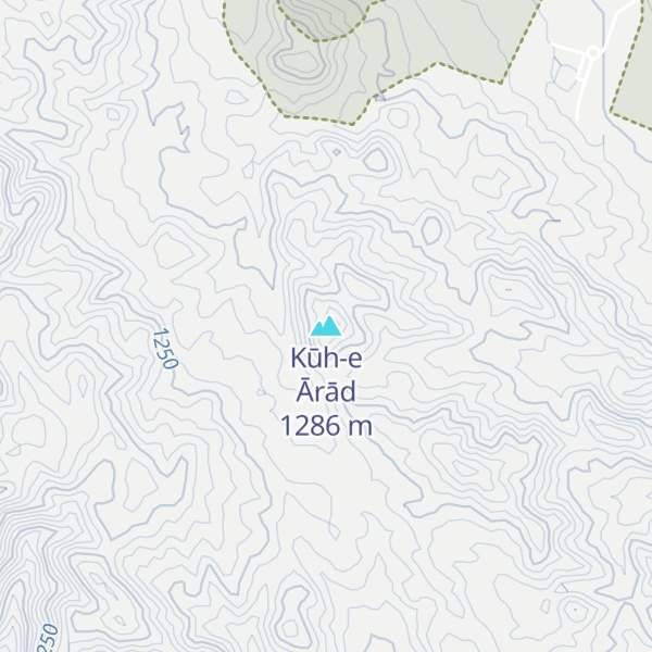 Map of Kūh-e Ārād