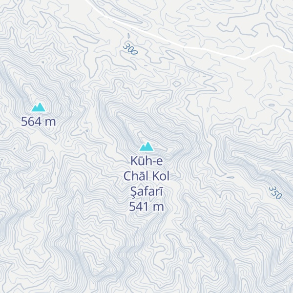 Map of Kūh-e Chāl Kol Şafarī