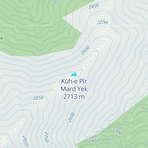 Map of Kūh-e Pīr Mard Yek